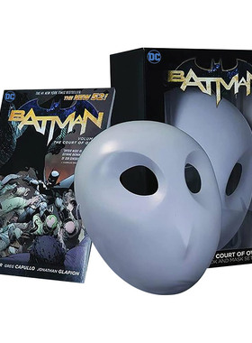 英文原版 Batman The Court of Owls Mask and Book Set 蝙蝠侠 猫头鹰法庭面具与书盒装套装 DC漫画周边 英文版 进口英语书籍