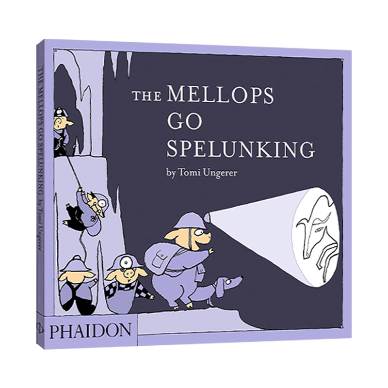 The Mellops Go Spelunking 洞穴探险记 汤米·温格尔漫画 安徒生大奖作家 精装