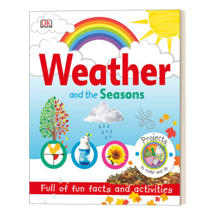 英文原版 Weather and the Seasons 天气和季节 DK儿童百科 美版 益智游戏活动书 创意手工探索 自然认知启蒙 英文版 进口书籍
