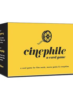 英文原版 Cinephile a Card Game 影迷 纸牌游戏 电影爱好者 破冰 精美插图 英文版 进口英语原版书籍