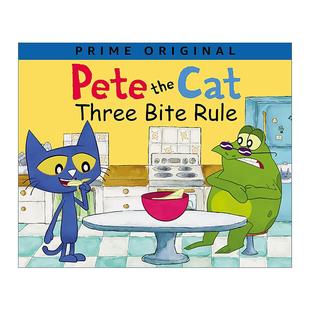 Three 皮特猫 Pete Cat 英文版 书籍 英文原版 含着色海报 Bite the 精装 三尝法则 Rule 进口英语原版 绘本