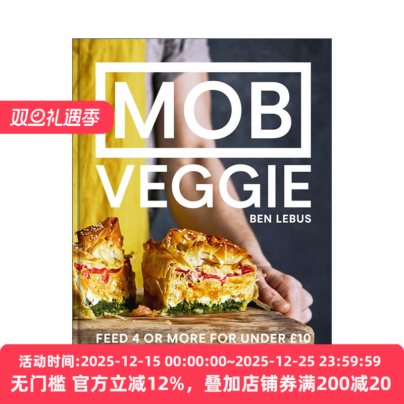 英文原版 Mob Veggie 简易平价素食食谱 在线美食频道MOB Kitchen食谱书 精装 英文版 进口英语原版书籍