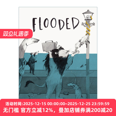 英文原版绘本 Flooded 漂浮 儿童英文绘本 西班牙插画师Mariajo Ilustrajo 英文版 进口英语原版书籍