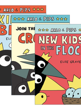 英文原版 Arlo and Pips 阿乐和皮普漫画1-3册 友谊主题 儿童趣味科普温馨漫画章节书小说 插画师Elise Gravel 英文版 进口原版书