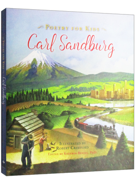给孩子的诗 卡尔桑德伯格 精装 Poetry for Kids Carl Sandburg 英文原版儿童读物 进口英语书籍