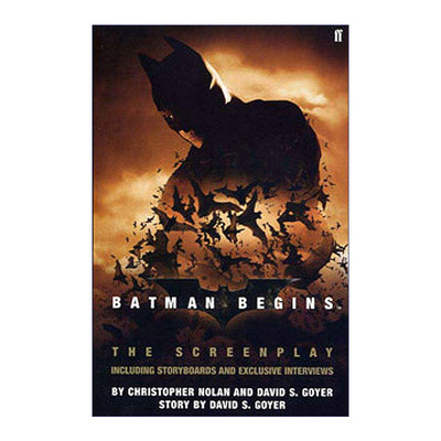 英文原版 Batman Begins: The Screenplay: Including Storyboards and Exclusive Interviews 蝙蝠侠 侠影之谜剧本 含分镜和独家