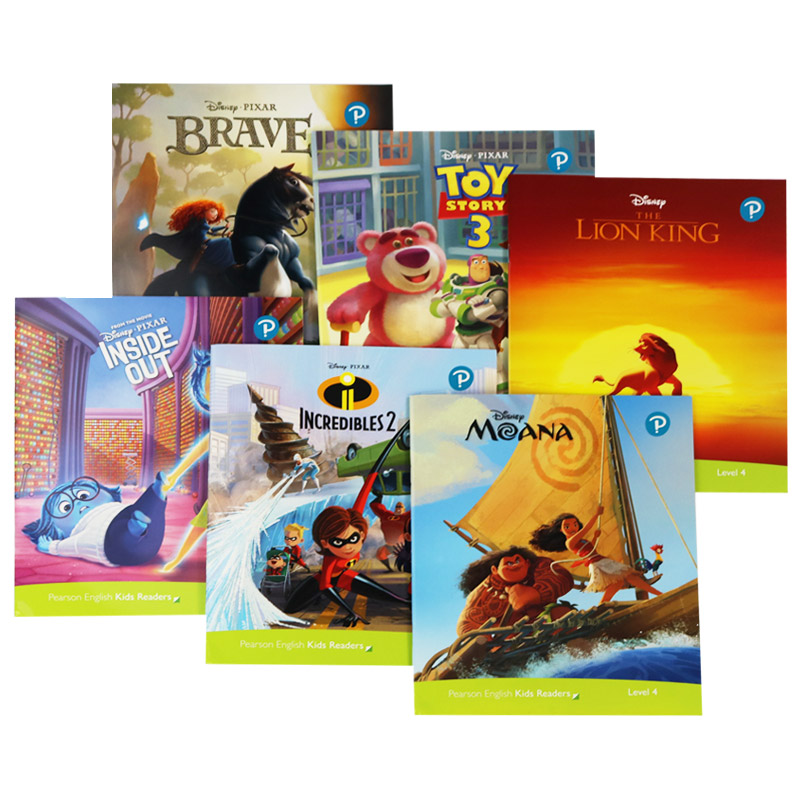 朗文培生迪士尼绘本分级阅读4级别 Disney Kids Readers Level 4 英文原版进口少儿英语经典故事 皮克斯动画故事分级词汇