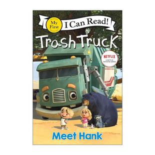 英文原版 Trash Truck Meet Hank 垃圾车 遇见汉克 My First I Can Read 英文版 进口英语原版书籍