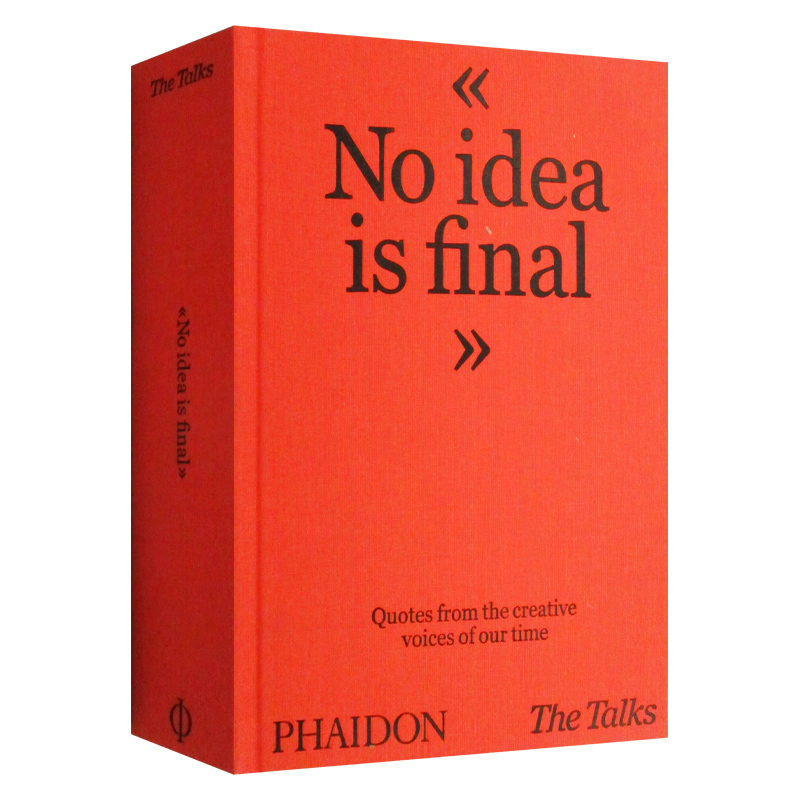 The Talks No Idea Is Final 谈话 没有想法是最终的 精装 英文原版文集 进口英语书籍