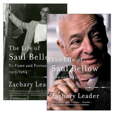 英文原版 The Life of Saul Bellow 索尔·贝娄传 2册 Zachary Leader 名与利 爱与冲突 英文版 进口英语原版书籍
