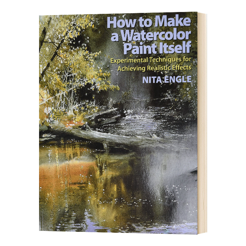 如何制作水彩颜料本身 How to Make a Watercolor Paint Itself 英文原版水彩画技巧教程 英文版进口英语读物书籍