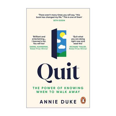 英文原版 Quit 知难而退 懂得适时退出的力量 安妮·杜克 世界扑克牌手教你学会放弃 英文版 进口英语原版书籍