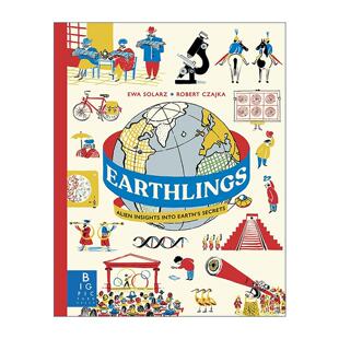 英文原版 Earthlings 地球人神秘报告 外星人的地球幽默观察 儿童科普百科读物精装 英文版 进口英语原版书籍