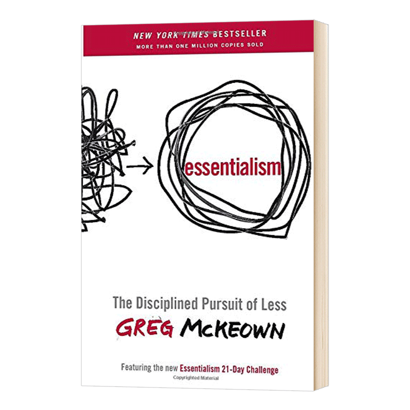 本质主义 Essentialism The Disciplined Pursuit of Less 英文原版自我管理 英文版进口原版英语书籍