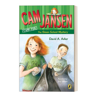 简森侦探故事28 Jansen Cam School the Mystery Green 英文原版 进口英语书籍 儿童章节桥梁读物