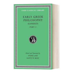 Philosophy 书籍 进口英语原版 智术师2 Early Greek 原文希英对照版 Volume 英文版 英文原版 古希腊哲学 洛布古典丛书 卷九