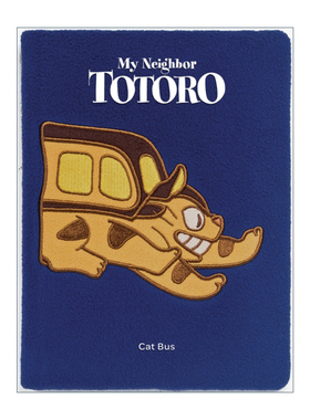 My Neighbor Totoro: Cat Bus Plush Journal 龙猫 蓝绒面 笔记本