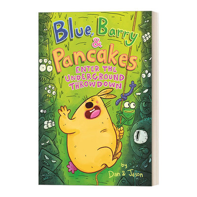 英文原版 Blue Barry & Pancakes Enter the Underground Throwdown 兔子 蠕虫和青蛙的故事4 精装漫画小说 英文版 进口英语书籍