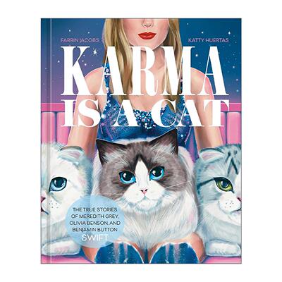 英文原版 Karma Is A Cat 泰勒·斯威夫特的三只猫 儿童传记故事 精装 科普百科 Katty Huertas插画 英文版 进口英语原版书籍