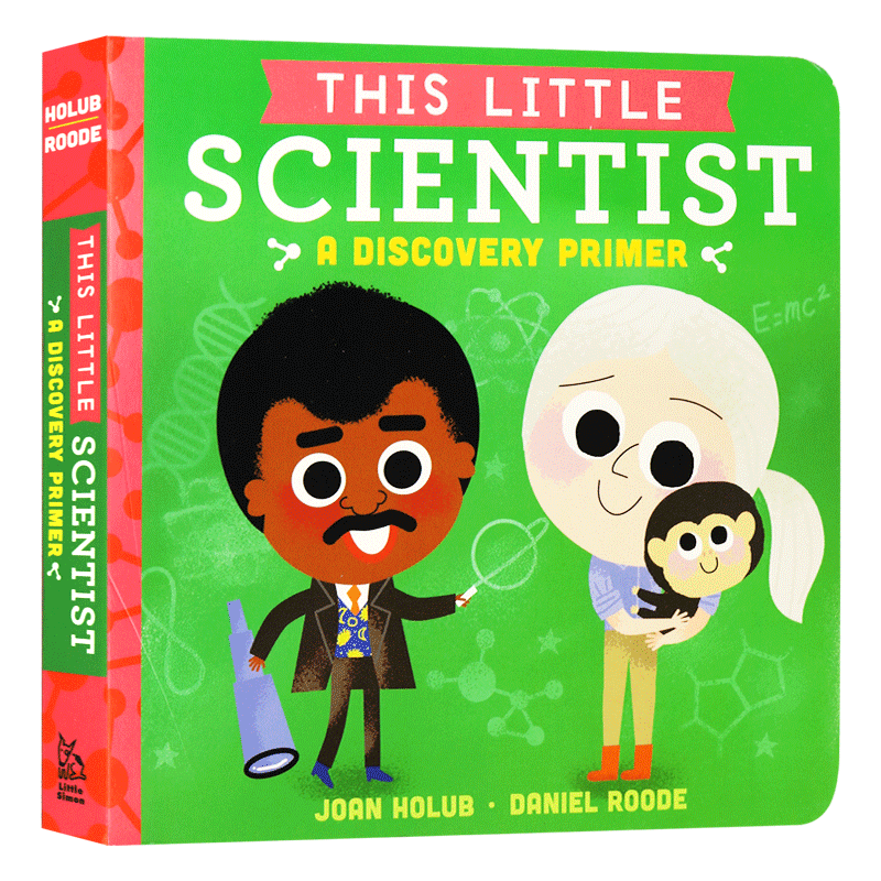 小小科学家 A Discovery Primer This Little Scientist  英文原版儿童英语启蒙纸板书 科学名人科普绘本 进口书籍