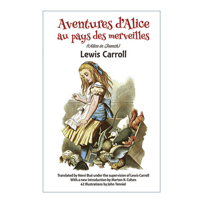 英文原版 Aventures d'Alice au Pays des Merveilles 爱丽丝漫游奇境 法语版 Lewis Carroll 英文版 进口英语原版书籍