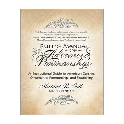 英文原版 Sull's Manual of Advanced Penmanship 迈克·索尔书法手册 螺旋装帧 英文版 进口英语原版书籍