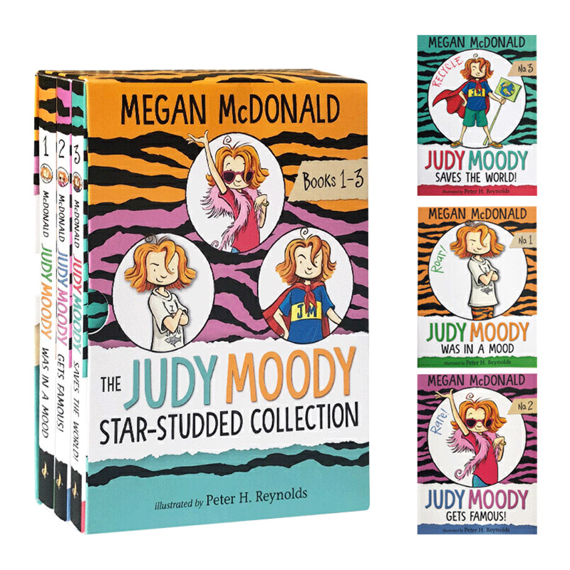稀奇古怪小朱迪1-3册盒装 the judy moody star-studded collection