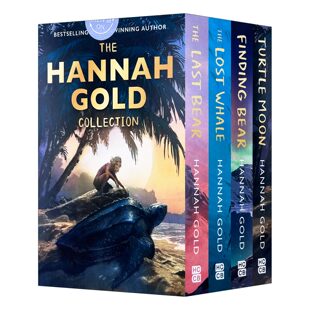 英文原版 Hannah Gold 4-Copy Slipcase 汉娜·戈尔德童书四册套装 乌龟之月 *后一只熊 消失的鲸鱼 寻找北极熊 进口英语原版书籍