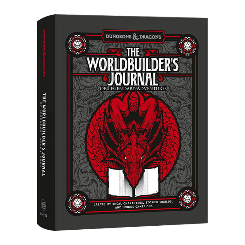 英文原版 The Worldbuilder's Journal of Legendary Adventures 世界建造者的传奇冒险日志 龙与地下城 游戏 英文版 进口书籍