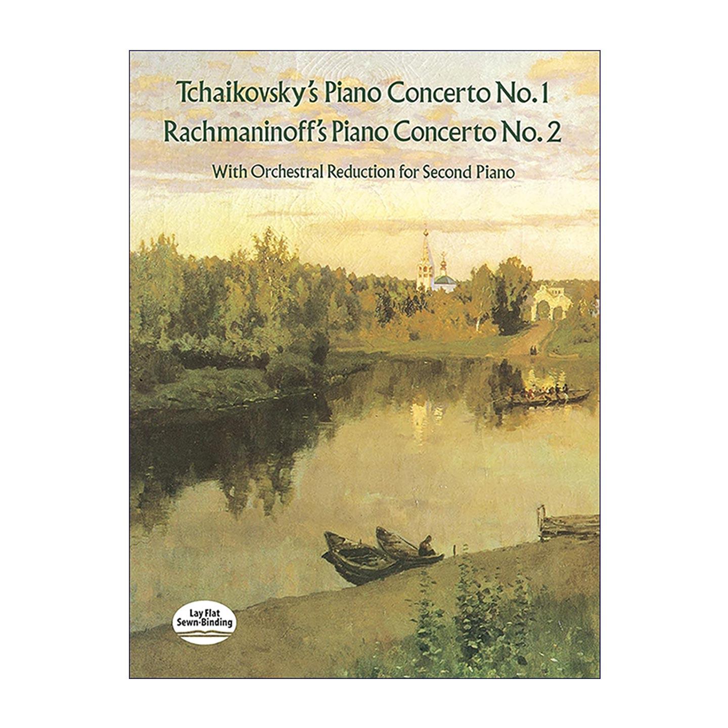 英文原版Tchaikovsky's Piano Concerto No.1 & Rachmaninoff's Piano Concerto No.2柴可夫斯基钢琴协奏曲拉赫玛尼诺夫钢琴协奏曲