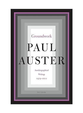 英文原版 Groundwork 保罗·奥斯特传记著作 英文版 进口英语原版书籍