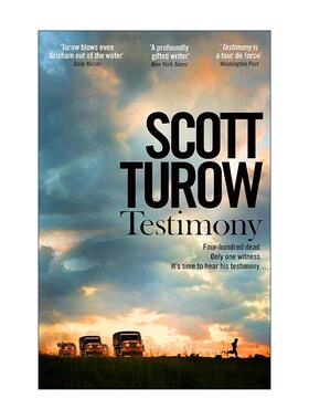 英文原版 Testimony 证词 悬疑犯罪小说 斯考特·杜罗 Scott Turow 英文版 进口英语原版书籍