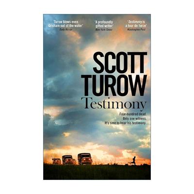 英文原版 Testimony 证词 悬疑犯罪小说 斯考特·杜罗 Scott Turow 英文版 进口英语原版书籍