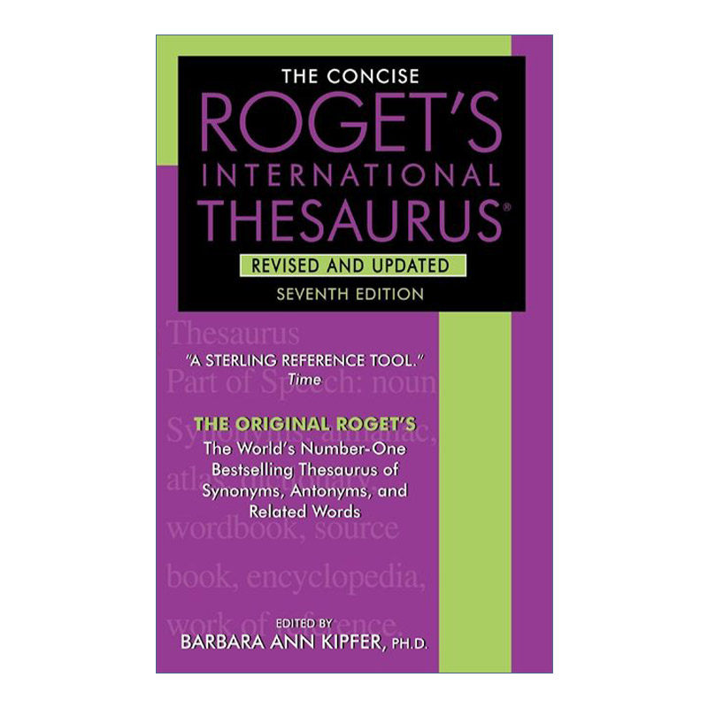英文原版 The Concise Roget's International Thesaurus Revised and Updated 7th Edition 简明罗热英语同义词词典 第7版