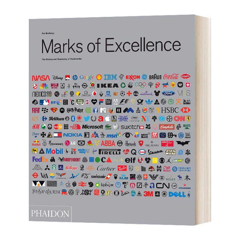 卓越的商标 第二版 精裝 Marks of Excellence The History and Taxonomy of Trademarks 英文原版设计参考书 进口英语书籍 书籍/杂志/报纸 艺术类原版书 原图主图