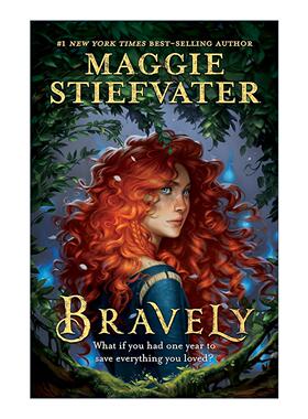 英文原版 Bravely 勇敢 Blue Lily Lily Blue作者梅姬·史蒂芙薇特 青少年冒险小说 英文版 进口英语原版书籍