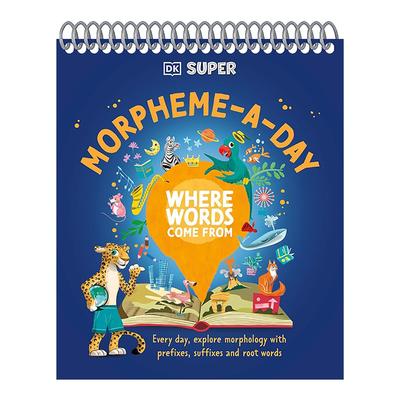 英文原版 Where Words Come From Morpheme-a-Day 单词从何而来 每天一词素 DK词汇前缀 后缀和词根指南 英语学习 精装 英文版