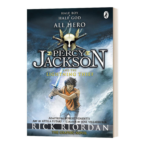 波西·杰克逊与神火之盗 漫画版1  Percy Jackson and the Lightning Thief The Graphic Novel 英文原版动漫读物 进口英语书籍