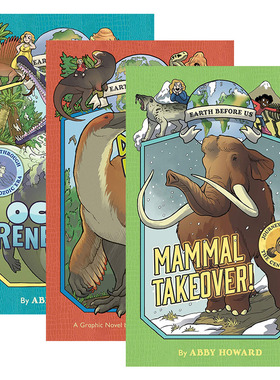 英文原版 Earth Before Us 有我们之前的地球1-3册 Dinosaur Empire/Mammal Takeover/Ocean Renegades 英文版 进口英语原版书籍