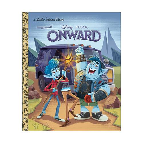 英文原版 Onward Little Golden Book Disney Pixar Onward 1/2的魔法 迪士尼 皮克斯 兰登书屋精装小金书 英文版进口英语原版书籍