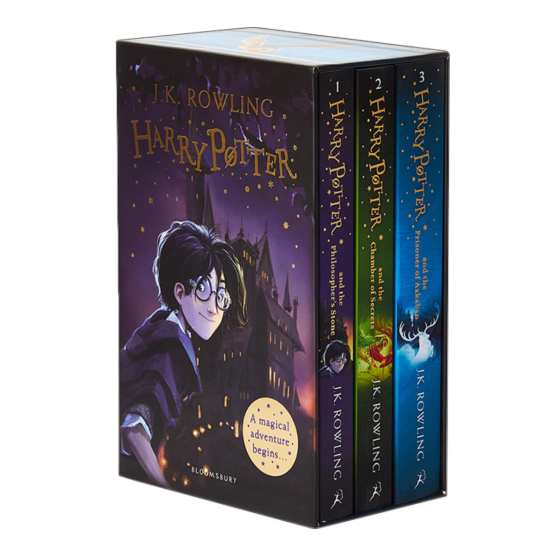 Harry Potter 1-3 Box Set A Magical Adventure Begins 哈利波特1-3盒装 英文原版小说 进口英语书籍