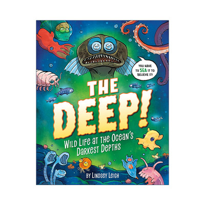 英文原版 The Deep 海洋黑暗深处的野生动物 儿童自然科普百科漫画 精装 Lindsey Leigh 英文版 进口英语原版书籍