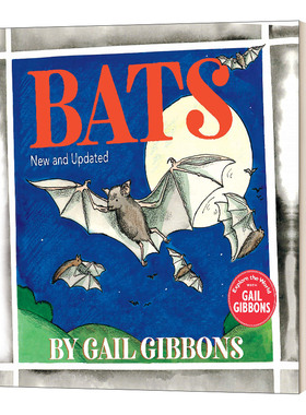 Gail Gibbons 盖尔吉本斯少儿百科系列 蝙蝠 Bats New & Updated Edition 英文原版儿童科普绘本 进口英语书籍