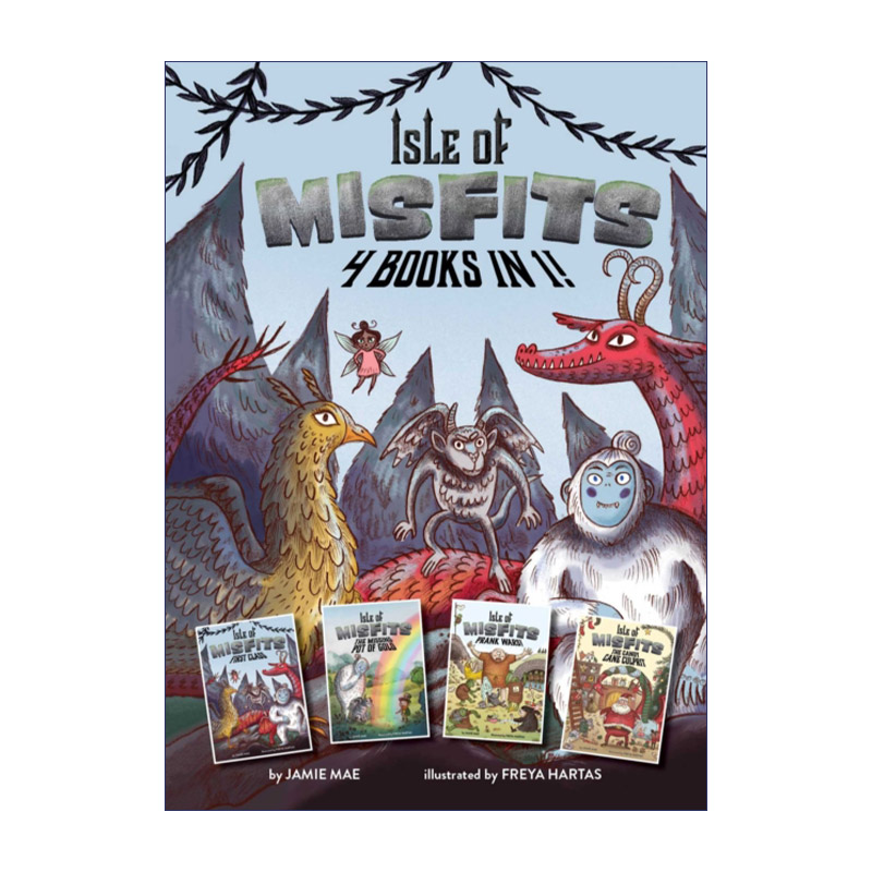 Isle of Misfits: 4 books in 1! 异类岛4合1 精装章节书
