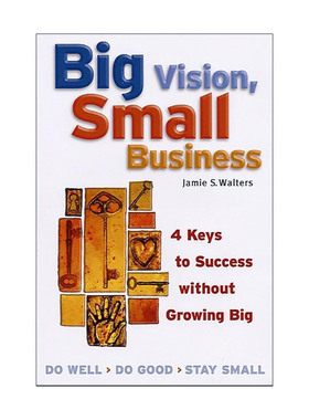 英文原版 Big Vision  Small Business 小企业 大愿景 成功的4个关键 经营管理指南 Jamie S. Walters 英文版 进口英语原版书籍