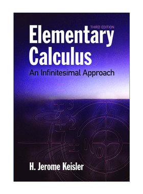 英文原版 Elementary Calculus: An Infinitesimal Approach 初等微积分 无穷小 数学 H. Jerome Keisler 英文版 进口英语原版书籍