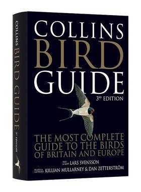 英文原版 Collins Bird Guide 柯林斯鸟类图鉴 第三版精装版 瑞典著名鸟类学家Lars Svensson 彩色插图 英文版 进口英语原版书籍