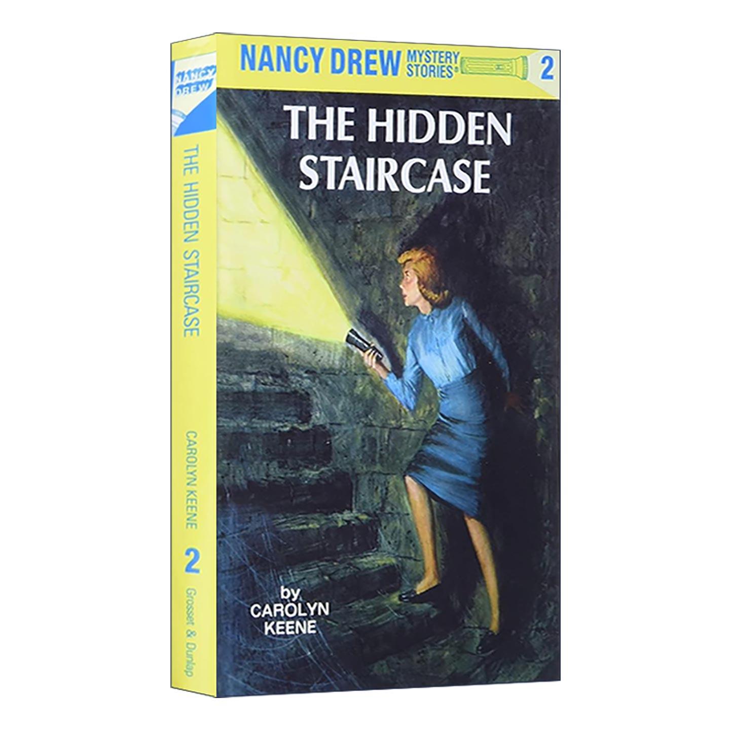 英文原版 Nancy Drew 02 the Hidden Staircase 南希德鲁系列2 隐藏的楼梯 儿童悬疑推理小说 Carolyn Keene精装 进口英语原版书籍