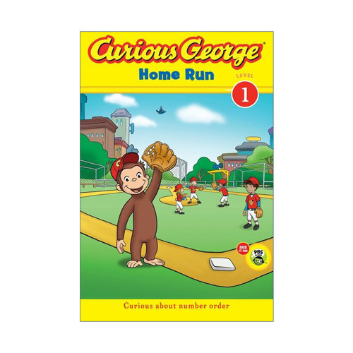 Curious George Home Run 打棒球 好奇猴乔治分级读物Level 1