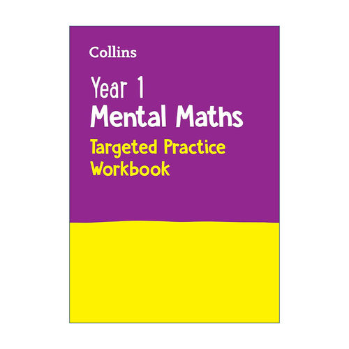 英文原版 Collins Year 1 Mental Maths Targeted Practice Workbook 柯林斯英国小学一年级数学心算练习册 进口英语原版书籍
